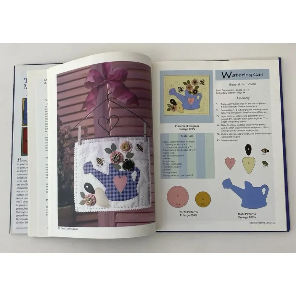 Two-Hour Mini Quilt & Two-Hour Applique : Lot Of 2 VTG Books-Hardcover